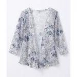 LAce shrug with 3/4 length sleeves