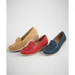 Double Width Suede Moccasin