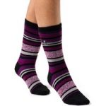 Ladies Lite Antalya Multi Stripe Socks – Black