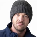 Mens Aspen Turnover Cuff Hat – Charcoal