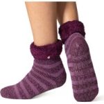 Ladies Original Aukland Lounge Socks with Turnover Top – Rose Mauve