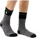 Mens Original Porto Rugged Block Stripe Socks – Black & Green