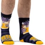 Mens Lite Fun Feet Novelty Thermal Socks – Beer Monster