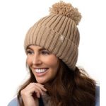 Ladies Arden Pom Pom Hat – Camel