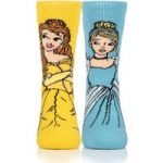 Kids Lite Disney Socks – Princess Belle & Cinderella