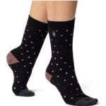 Ladies Ultra Lite Berry Spot Socks – Black