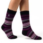 Ladies Original Barcelona Multi Stripe Socks – Black