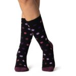 Ladies Lite Jasmine Socks – Purple Polka Dot