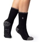 Ladies Original Juniper Slipper Socks – Black