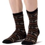 Mens Lite Nordic Thermal Socks – Black & Olive