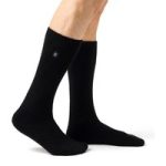 Mens Lite Dunlin Plain Socks – Black