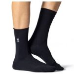 Mens Ultra Lite Cardinal Plain Thermal Socks – Black