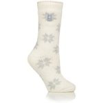 Ladies Original Jacquard Socks – Cream Snowflake