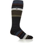 Mens Original Extra Long Ski & Snow Sports Socks – Charcoal & Olive