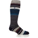 Mens Original Extra Long Ski & Snow Sports Socks – Navy & Mid Grey