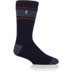 Mens Original Fraser Cuff Stripe Socks – Navy/Denim