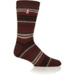 Mens Original Leavenworth Stripe Socks – Chestnut / Merlot