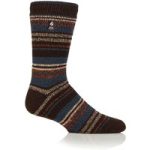 Mens Original Leavenworth Stripe Socks – Earth Brown / Auburn