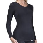 Ladies Thermal Long Sleeve Top – Black