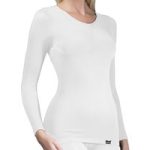 Ladies Thermal Long Sleeve Top – White