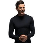 Mens Ultra Lite Thermal Underwear Top – Black