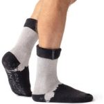 Mens Lite Robin Lounge Socks with Turnover Top – Charcoal