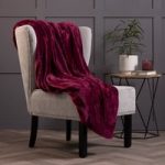 Luxury Fleece Thermal Blanket/Throw 180cm x 200cm – Claret