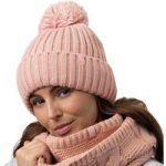 Ladies Arden Pom Pom Hat – Coral