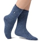 Ladies Original Corbett Twist Socks – Soft Navy & Dream Blue