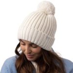 Ladies Arden Pom Pom Hat – Cream