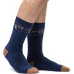 Mens Lite Matterhorn Fairisle Socks – Denim Twist