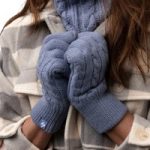 Ladies Willow Thermal Gloves – Dusky Blue