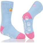 Kids Thermal Slipper Socks – Emoji Angel Face