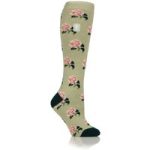 Ladies RHS Lite Wellington Boot Socks – Roses Sage