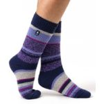 Ladies Original Provence Multi Stripe Socks – Indigo Night