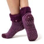 Ladies Original Queenstown Lounge Socks with Turnover Top – Rose