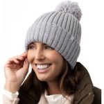 Ladies Arden Pom Pom Hat – Light Grey