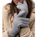 Ladies Willow Thermal Gloves – Light Grey