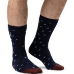 Mens Lite Marsoll Socks – Navy & Merlot