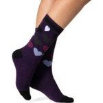 Ladies Lite Matlock Jacquard Socks – Purple Hearts