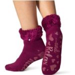 Ladies Original Mayfield Lounge Socks with Turnover Feather Top