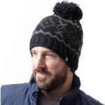 Mens Helsinki Bobble Hat – Black & Grey