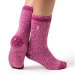 Ladies Original Florence Slipper Socks – Muted Pink