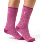 Ladies Original Lisbon Heel & Toe Socks – Muted Pink