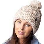 Ladies Salzburg Nepp Yarn Pom Pom Hat – Natural