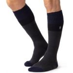 Mens Original Extra Long Ski & Snow Sports Socks – Navy, Black & Charcoal