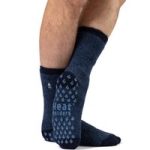 Mens Original Twist Slipper Socks – Navy & Denim