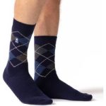 Mens Ultra Lite Caracas Argyle Socks – Navy