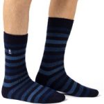 Mens Original Dublin Medium Stripe Socks – Navy