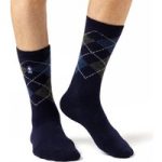 Mens Lite Lyon Argyle Socks – Navy